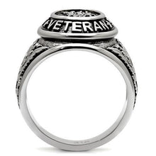 Load image into Gallery viewer, Veteran Military Ring – Polished Stainless Steel