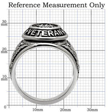 Load image into Gallery viewer, Veteran Military Ring – Polished Stainless Steel