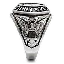Load image into Gallery viewer, Veteran Military Ring – Polished Stainless Steel