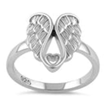 Load image into Gallery viewer, MTWS 🪽 Angel Wings Heart Ring | Genuine .925 Sterling Silver