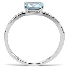 Load image into Gallery viewer, Petite Aquamarine Emerald-Cut Ring | March Birthstone
