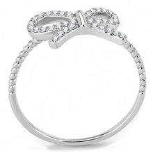 Load image into Gallery viewer, Dainty Clear Crystal Bow Ring – Stainless Steel