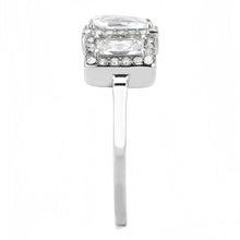 Load image into Gallery viewer, Classic Three-Stone Clear CZ Stainless Steel Ring