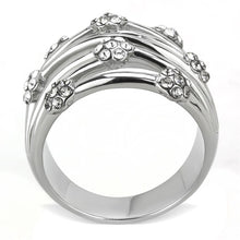 Load image into Gallery viewer, Modern Floral Crystal Statement Ring