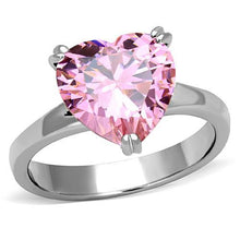 Load image into Gallery viewer, Pink Heart Crystal Ring | October Birthstone
