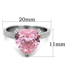 Load image into Gallery viewer, Pink Heart Crystal Ring | October Birthstone