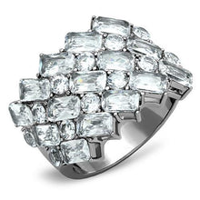 Load image into Gallery viewer, Clear Baguette & Round Crystal Ring – April Birthstone