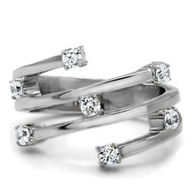 Load image into Gallery viewer, Seven-Crystal Stainless Steel Band | April Birthstone