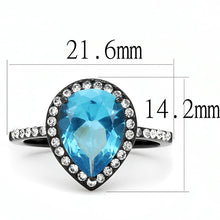 Load image into Gallery viewer, MT 7503 - Midnight Sea Blue Pear Ring