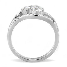 Load image into Gallery viewer, Clear Crystal Cluster Ring – Stainless Steel | April Birthstone