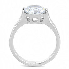 Load image into Gallery viewer, Clear Crystal Solitaire Ring – Stainless Steel | April Birthstone