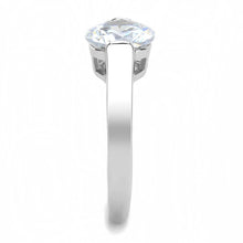Load image into Gallery viewer, Clear Crystal Solitaire Ring – Stainless Steel | April Birthstone