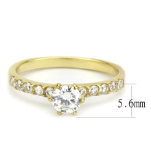 Load image into Gallery viewer, Dainty Gold April Birthstone Crystal Ring