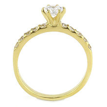 Load image into Gallery viewer, Dainty Gold April Birthstone Crystal Ring