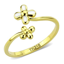 Load image into Gallery viewer, MT 1363 - 🌼 The Daisy Collection ✨ Golden Bloom Floral Ring | Gold-Plated Stainless Steel