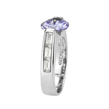 Load image into Gallery viewer, Tanzanite & Clear Crystal Ring – December Birthstone