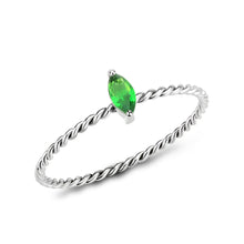 Load image into Gallery viewer, Petite Peridot Oval Crystal Ring – August Birthstone