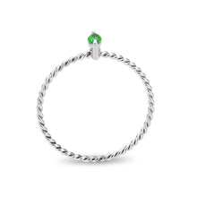 Load image into Gallery viewer, Petite Peridot Oval Crystal Ring – August Birthstone