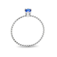 Load image into Gallery viewer, MT 2683 💙 Montana Blue Solitaire Stainless Steel Ring | The Ring Lady