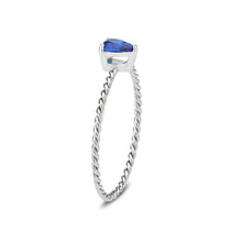 Load image into Gallery viewer, MT 2683 💙 Montana Blue Solitaire Stainless Steel Ring | The Ring Lady