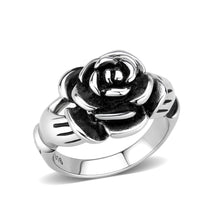Load image into Gallery viewer, Flower in Hands Ring – Polished Stainless Steel