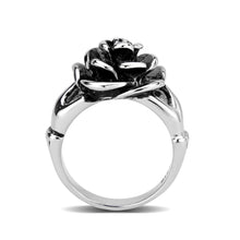 Load image into Gallery viewer, Flower in Hands Ring – Polished Stainless Steel