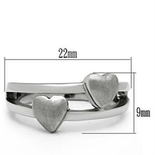 Load image into Gallery viewer, Double Hearts Stainless Steel Ring