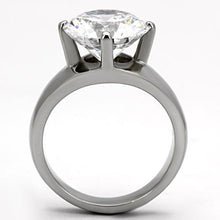 Load image into Gallery viewer, MTA 999 - High Polished Stainless Steel Brilliant Solitaire Crystal April Birthstone Newest