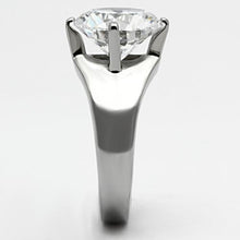 Load image into Gallery viewer, MTA 999 - High Polished Stainless Steel Brilliant Solitaire Crystal April Birthstone Newest