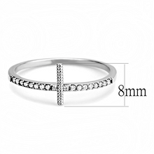 Load image into Gallery viewer, Clear AAA CZ Solitaire Ring – High Polished Stainless Steel – The Ring Lady