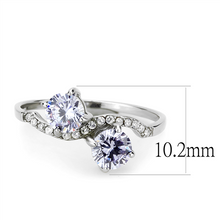 Load image into Gallery viewer, Tanzanite Purple CZ Petite Stainless Steel Ring – December Birthstone