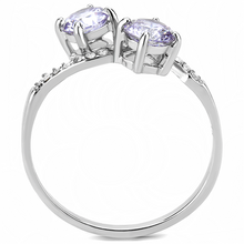 Load image into Gallery viewer, Tanzanite Purple CZ Petite Stainless Steel Ring – December Birthstone