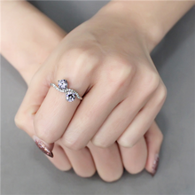 Load image into Gallery viewer, Tanzanite Purple CZ Petite Stainless Steel Ring – December Birthstone