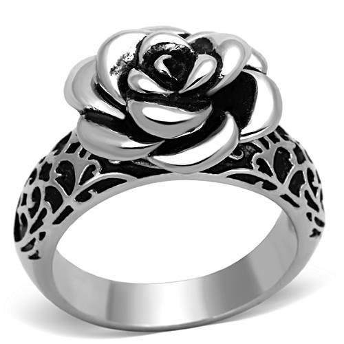 MT7121 - Flower -Stainless Steel Ring MOST POPULAR!