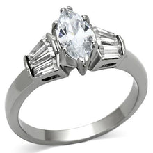 Load image into Gallery viewer, Marquise & Baguette Clear Crystal Ring – April Birthstone
