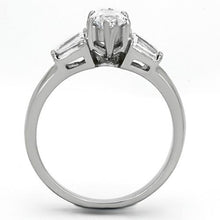 Load image into Gallery viewer, Marquise & Baguette Clear Crystal Ring – April Birthstone