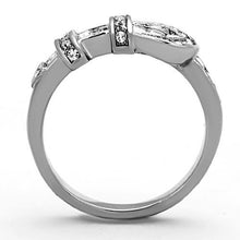 Load image into Gallery viewer, MT4331 - Buckle Ring for Women - Western Style April Birthstone Ring in Stainless Stell
