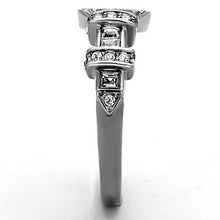 Load image into Gallery viewer, MT4331 - Buckle Ring for Women - Western Style April Birthstone Ring in Stainless Stell