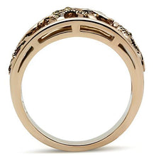 Load image into Gallery viewer, Citrine Crystal Elephant Ring – Rose Gold-Tone Stainless Steel | November Birthstone