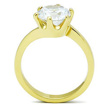Load image into Gallery viewer, Golden Promise Solitaire Ring | IP Gold Stainless-Steel Ring