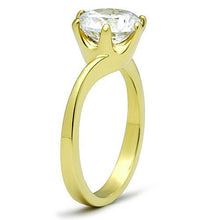 Load image into Gallery viewer, Golden Promise Solitaire Ring | IP Gold Stainless-Steel Ring