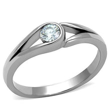 Load image into Gallery viewer, Minimalist Clear Crystal Ring – April Birthstone