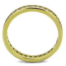Load image into Gallery viewer, MT 3432g - Gold-Tone Eternity Band | IP Gold-Plated 316 Stainless Steel | AAA Clear CZ | Stackable Wedding & Promise Ring
