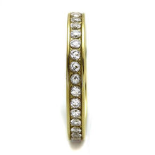 Load image into Gallery viewer, MT 3432g - Gold-Tone Eternity Band | IP Gold-Plated 316 Stainless Steel | AAA Clear CZ | Stackable Wedding & Promise Ring