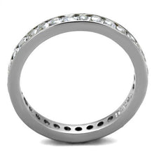 Load image into Gallery viewer, MT 3432 - Classic Clear CZ Eternity Band | Polished Stainless Steel