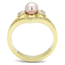 Load image into Gallery viewer, MT6213 - Pink Pearl Attached Chevron Band October Birthstone
