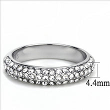 Load image into Gallery viewer, MT 7343 Semi Eternity Band with Pave Crystals  April Birthstone
