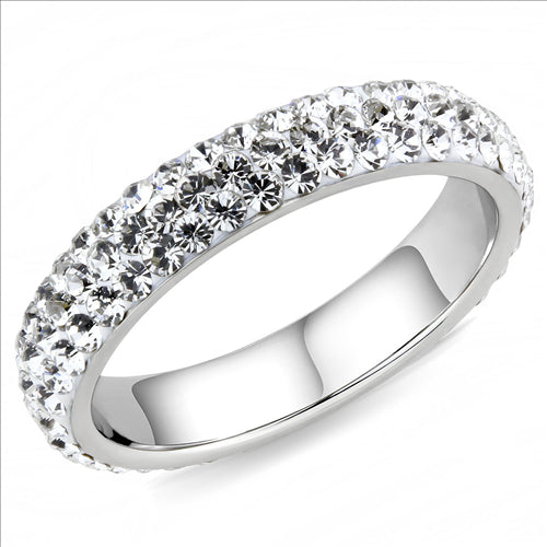 MT3353 - Crystal Eternity Band - Stackable - Most Popular - April Birthstone