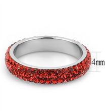 Load image into Gallery viewer, MT 6353 - Crystal Eternity Band - Red - January Birthstone  July Birthstone - Most Popular