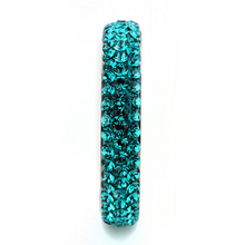 Load image into Gallery viewer, Turquoise Crystal Pavé Eternity Band